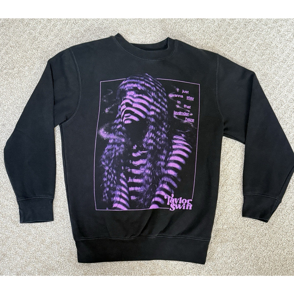 Taylor Swift Lavender‎ Haze Concert Band Sweater size Small Swiftie Merch